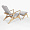 Хорсес с подставкой для ног светло-серая ткань, дуб, тон бесцветный для кафе, ресторана, дома, кухни 1891319
