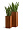 Кашпо TREEZ Effectory Corten Steel Высокий куб Бархатистая окись в-72 см 30х30 см 2314041