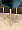 Стул Белладжио темно-зеленый бархат ножки золото для кафе, ресторана, дома, кухни 2113069