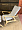 Хорсес с подставкой для ног светло-серая ткань, дуб, тон бесцветный для кафе, ресторана, дома, кухни 1891328