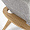 Хорсес с подставкой для ног светло-серая ткань, дуб, тон бесцветный для кафе, ресторана, дома, кухни 1891320