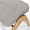 Хорсес с подставкой для ног светло-серая ткань, дуб, тон бесцветный для кафе, ресторана, дома, кухни 1891321