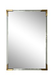 Зеркало прямоугольное с золотыми вставками 61*92см 19-OA-9144