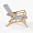 Хорсес с подставкой для ног светло-серая ткань, дуб, тон бесцветный для кафе, ресторана, дома, кухни 1891314