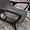 Хорсес с подставкой для ног темно-серая ткань, дуб, тон американский орех нью для кафе, ресторана, д 2114314