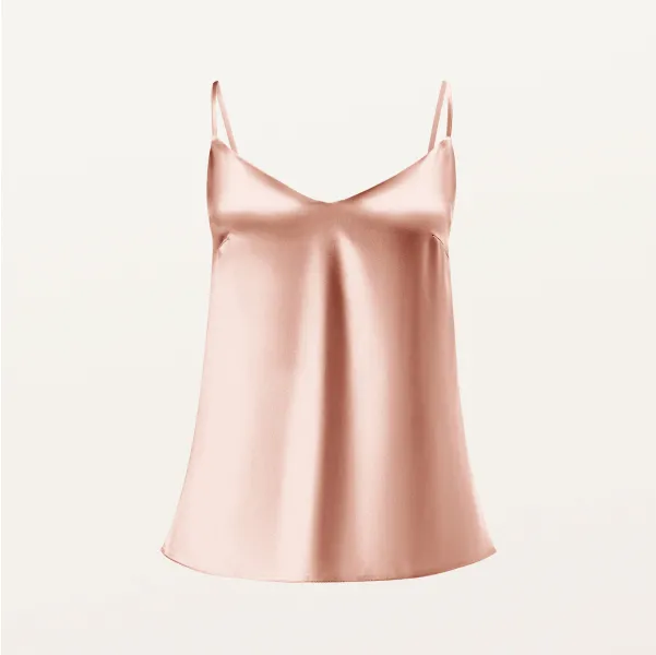 Топ 100% Silk rose gold