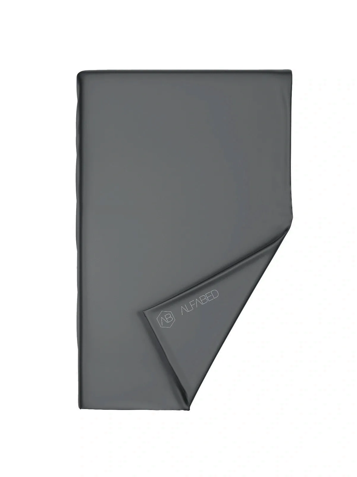 Duvet Cover Royal Cotton Sateen Graphite F1 ZIP