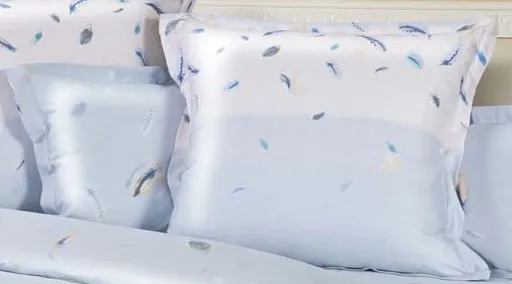 Pillow Case Exclusive 100% Modal Eucalyptus Feather B / Ice Blue 8/2