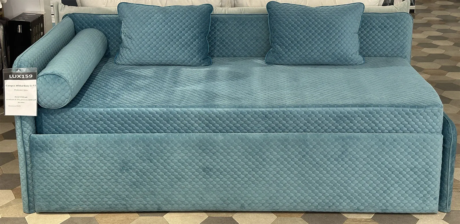 Alfabed Roxy Boby Style Left Side cu locul de dormit extensibil disponibil 	1