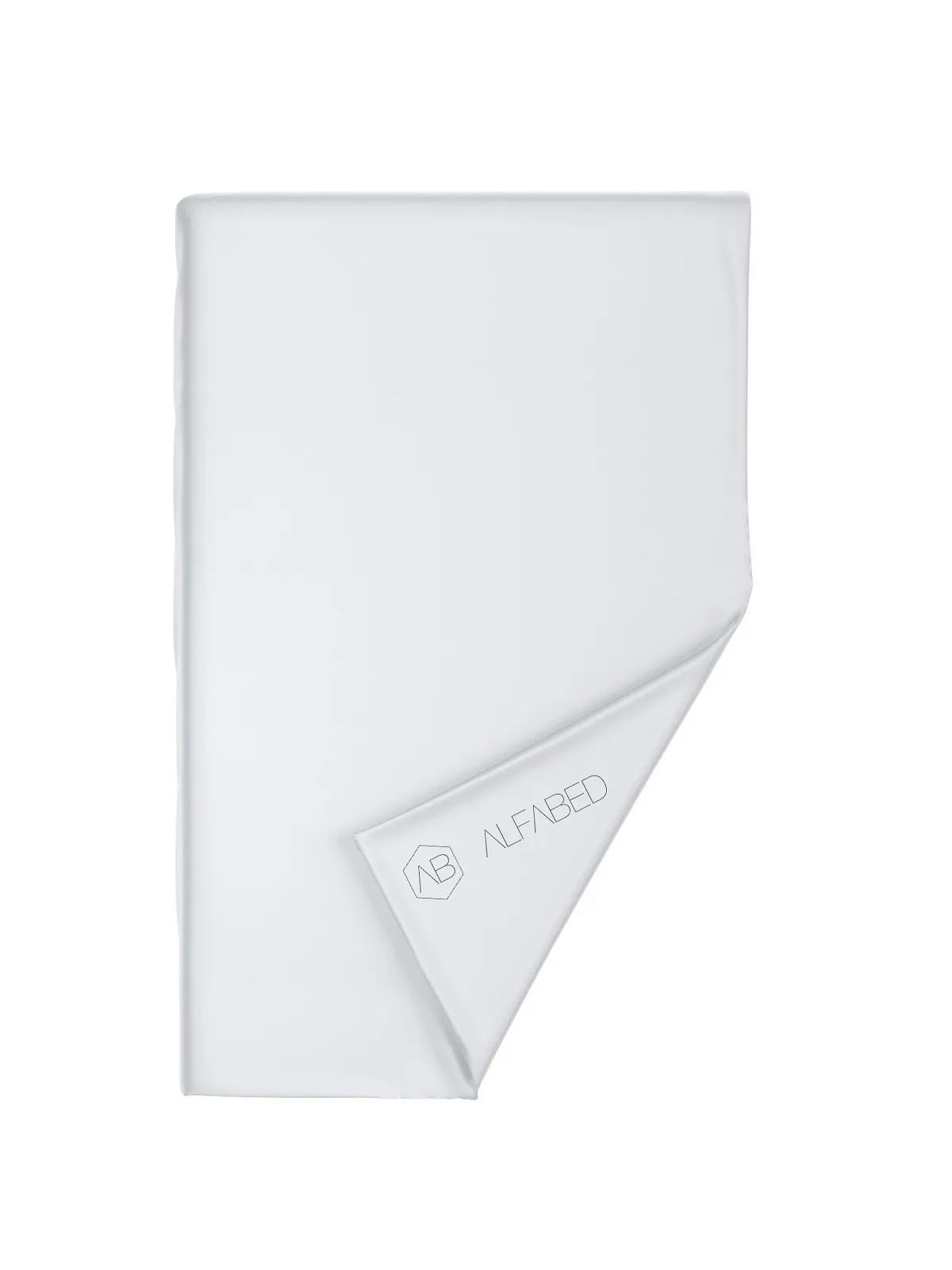 Cearshaf pentru plapuma premium cotton sateen white f1 zip