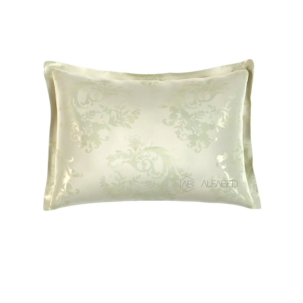 Pillow Case Lux Double Face Jacquard Modal Vineyard Cream 3/3