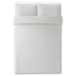 Cearshaf pentru plapuma premium cotton sateen white gold tape zip