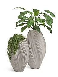 Кашпо-ваза TREEZ Effectory Dune Высокая чаша  д-60 см, в-105 см