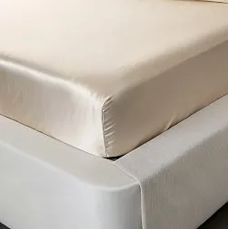 Fitted Sheet 100% Silk Classic Pearl