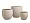 Кашпо Treez Effectory Beton Большой округлый конус Белый песок д-54 см, в-51 см 2944835