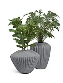 Товар Кашпо-ваза TREEZ Effectory Cactus Дизайн-ваза Дымчато-серый песок добавлен в корзину