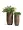 Кашпо TREEZ Effectory Wood Высокий округлый конус Светлый дуб в-65 см, д-30 см 2945415