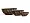 Кашпо TREEZ Effectory Metal Высокая лодка Design Crumple Чернёная бронза в-15, ш-18, дл-41 см 2879847