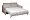 Диван Портофино(Portofino) 180 двухм раскл с кантом св-серый Colt030+Colt025 3765717