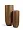 Кашпо TREEZ Effectory Metal Высокий округлый конус Тёмное матовое золото в-72, д-31 см 2944884