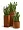 Кашпо TREEZ Effectory Corten Steel Циллиндр Бархатистая окись д-53 см, в-50 см 2945935