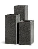 Товар Кашпо TREEZ Effectory Stone Высокий куб Тёмно-серый камень 31х31 см, в-75 см добавлен в корзину