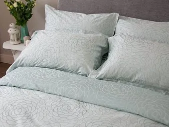 Set Lenjerie ALFABED Lux Double Face Jacquard Modal Miracle Mint 
