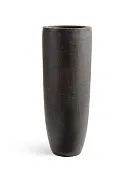 Товар Кашпо TREEZ Effectory Stone Высокий Giant конус Тёмно-серый камень в-120 см, д-45 см 1/1 добавлен в корзину