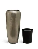 Товар Кашпо TREEZ Effectory Metal Дизайн-конус Белое золото д-34 см, в-97 см 1/1 добавлен в корзину