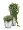 Кашпо TREEZ Effectory Metal Высокий конус Giant Серебро в-120, д-46 см 1/1 2879527