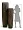 Кашпо TREEZ Effectory Metal Высокий конус Giant Design Wave Чернёная бронза д-42, в-141 см 1/1 2945389