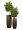 Кашпо TREEZ Effectory Metal Высокий округлый конус Rough с золотой патиной в-72, д-31 см 2879549