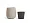 Кашпо TREEZ Effectory Beton Design-Чаша Белый песок в-35 см, д-32 см 2879387