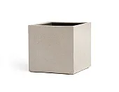 Товар Кашпо TREEZ Effectory Beton Куб Белый песок 30х30х30 см добавлен в корзину