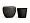 Кашпо TREEZ Effectory Quartz Чаша Design Чёрный кварц в-33 см, д-40 см 2880555