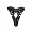 Ножка Tracery Black H 15 cm 3768218