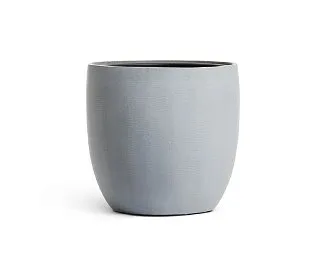 Кашпо TREEZ Effectory Beton Округлый конус Серый ледник в-48 см, д-49 см