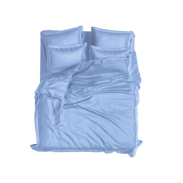 Set Royal Cotton Sateen Bright Blue
