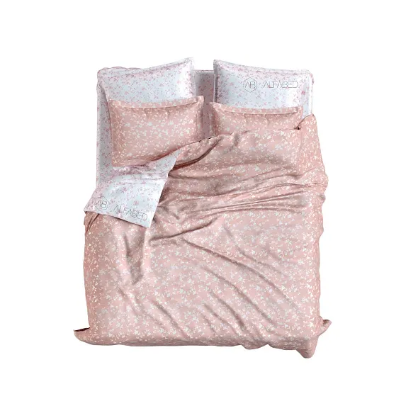 Set Lux Double Face Jacquard Modal Provance Peach
