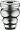 Ножка Adjustable Shiny Chrome H 8 cm 3798035