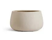 Товар Кашпо TREEZ Effectory Beton Низкая чаша Белый песок в-18 см, д-34 см добавлен в корзину