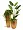 Кашпо TREEZ Effectory Metal Высокий конус Giant Сусальное золото в-120, д-46 см 1/1 2879758