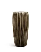 Товар Кашпо TREEZ Effectory Metal Высокий конус Design Wave Чернёная бронза в-75 см, д-34 см добавлен в корзину