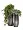 Кашпо TREEZ Effectory Metal Высокий округлый конус Стальное серебро в-72, д-31 см 2945004