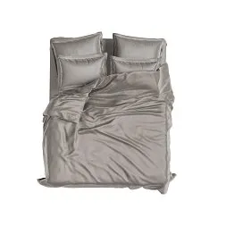 Set Royal Cotton Sateen Warm Grey