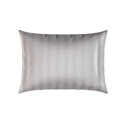 Pillow Case Premium Woven Cotton Sateen Stripe Grey Standart V 4/0