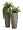 Кашпо TREEZ Effectory Volcano Высокий конус Design Серо-коричневый туф в-75 см 1/1 2880444