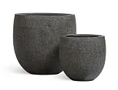 Товар Кашпо TREEZ Effectory Stone Чаша classic Тёмно-серый камень в-36, д-40 см добавлен в корзину