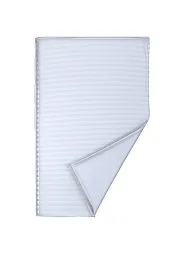 Duvet Cover Premium Woven Cotton Sateen Stripe White H F1