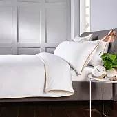 Товар Set Lenjerie ALFABED Premium Cotton Sateen White Design Modern Look (Gold Tape)		 добавлен в корзину